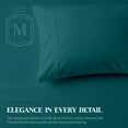 thumbnail image 6 of Máulli Collection 100% Cotton Bed Sheets Queen Set - 400 Thread Count Cotton Queen Sheets Only, 4 PC Set (Teal), Soft, Breathable, Cooling, Sateen Weave 16" Deep Pocket Bedsheet for Hot Sleepers, 6 of 8