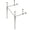 Nickel, variant on Kingston Brass VPB33220 Brass Console Sink Legs in Matte Black