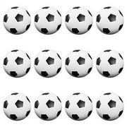 Black & White Textured Grip Soccer Ball Foosballs, 12-pack