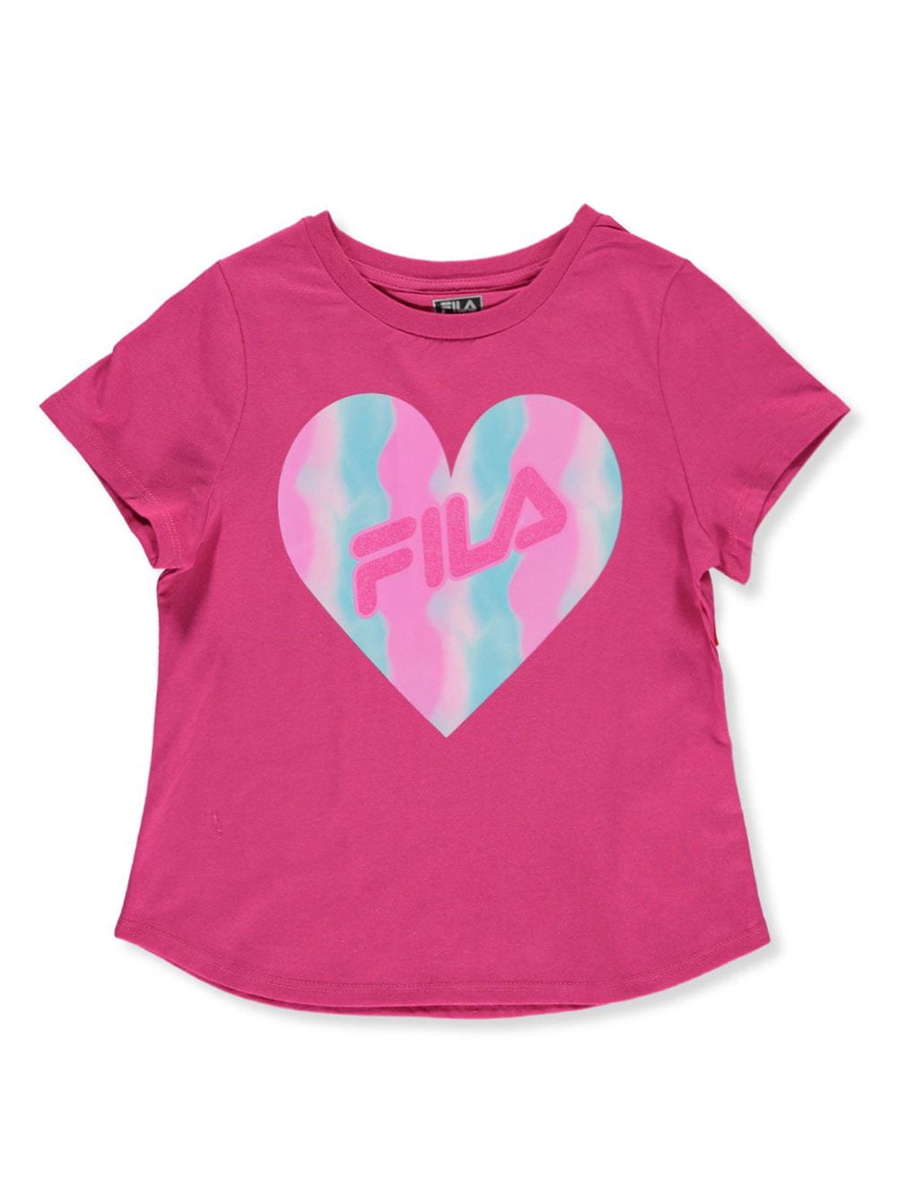 Fila Girls' Glitter Heart T-Shirt Girls) - Walmart.com