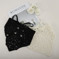 thumbnail image 7 of Unique Bargains Christmas 2pcs Crochet Bandanas, Crochet Head Scarf, Crochet Headbands Hairbands Hair Scarf for Women Girls White,Black, 7 of 7
