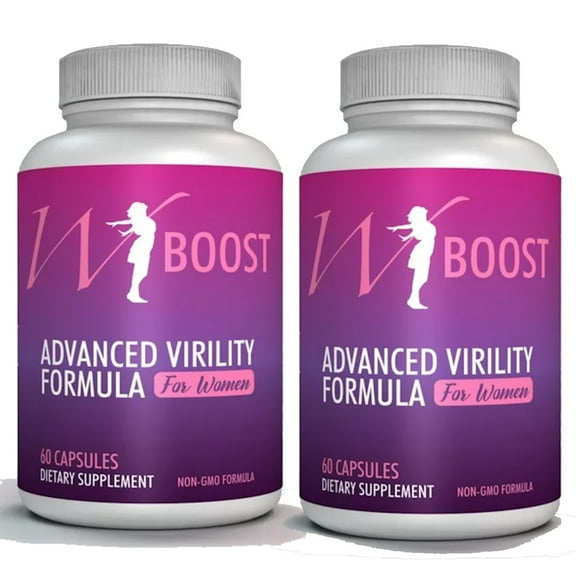 Female Libido & Test Boost - W-Boost Formulation For Women - Overall Well Being 2 Bottles - 120 Tabs
