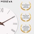 thumbnail image 4 of Wall Clock Bathroom Analog Small Wall Clocks Battery Operated - Silent Non Ticking Simple Style Clock Decorative for Kitchen/Bedroom/Home Office/Living Room/School, 4 of 5
