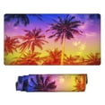 thumbnail image 2 of Bingfone Palm Trees At Sunset Large Gaming Mouse Pad,Extended Desk Mousepad With Stitched Edges,Non-Slip Base,Water Resist Keyboard Pad For Gamer, Office & Home, 29.5 X 16 In, 2 of 9