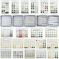 thumbnail image 2 of K-KED 20 Pairs Earrings Set Rhinestone Crystal Pearl Ear Stud Women Delicate Jewelry Gift USA./-9 Pairs/Set Flower, 2 of 9