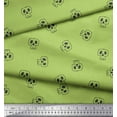 thumbnail image 2 of Soimoi Green Cotton Duck Fabric Skull Skull Decor Fabric Printed Yard 42 Inch Wide, 2 of 3