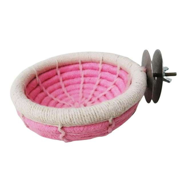 de pájaro para mascotas, cama colgante, juguetes de cuerda de , jaula para cueva, casa de pájaro suave, hamaca para , canarios, Rosa Sunnimix nido de Pájaro