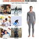 thumbnail image 5 of Ropa interior térmica para hombre, ropa de otoño sin costuras de felpa, pantalones de otoño (gris), 5 of 5