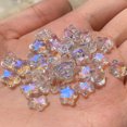 thumbnail image 2 of Lote de 20 cuentas de estrella de color AB de 8 mm, cuentas espaciadoras sueltas de cristal checo para hacer joyas, horquillas, accesorios hechos a mano, 2 of 5