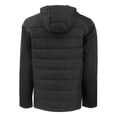 thumbnail image 3 of Men's Cutter & Buck  Black Virginia Military Institute Keydets Evoke Hybrid Eco Softshell Recycled Full-Zip Hoodie, 3 of 3