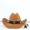 thumbnail image 3 of Chapeau de Cowboy Style Western pour Extérieur, Couvre-Chef Jazz Classique et à la Mode avec Design Polyvalent Toutes Saisons pour Tous les Jours, 3 of 5