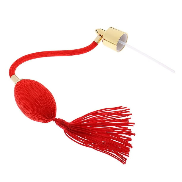 Bombilla de soplo de botella de perfume recargable vintage perfecl E rojo