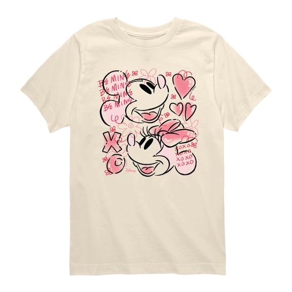 Disney - Mickey & Minnie XOXO - Youth Boys Short Sleeve Graphic T-Shirt