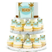 Beach Edible Photo Toppers & Edible Cupcake Decoration Kit