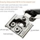 thumbnail image 3 of Ravinte 60 Pack 30 Pairs 1/2 inch Overlay Soft Close Hinges for Kitchen Cabinet Hinges Satin Nickel Hidden Hinges Stainless Steel Concealed Hinge self Closing, 3 of 5