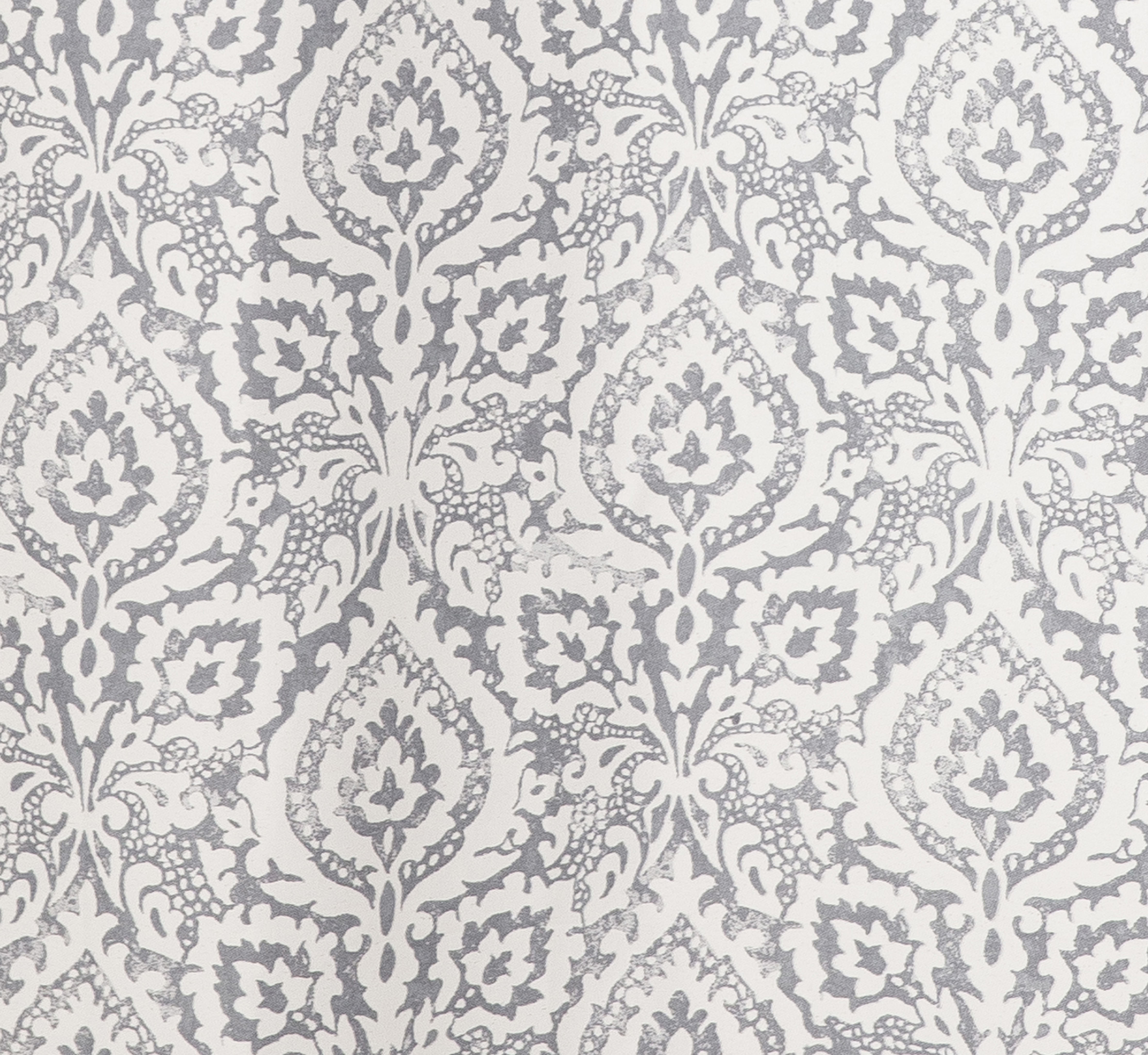 Mainstays Damask Window Curtain Panel Pair, 60" x 84", Gray