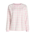 thumbnail image 4 of Joyspun Women's and Women’s Plus Plush Sleep Top with Long Sleeves, Sizes XS-3X, 4 of 6