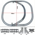 thumbnail image 4 of City High-tech Trains Flexible Tracks Forked Straight Curved Rails Crossing Switch Building Block Bricks Creative Toys for kids, 4 of 10