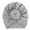 Gray, variant on GigrtiJin 0-3 Years Newborn Infant Turban Hats Solid Color Twist Knot Beanies Breathable Headwrap
