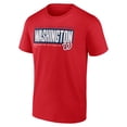 thumbnail image 2 of Men's Red Washington Nationals Blocked Out T-Shirt, 2 of 3