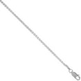 thumbnail image 2 of Sterling Silver Spiga 2mm Wheat Chain Bracelet Nickel Free Italy, 7 inch, 2 of 3