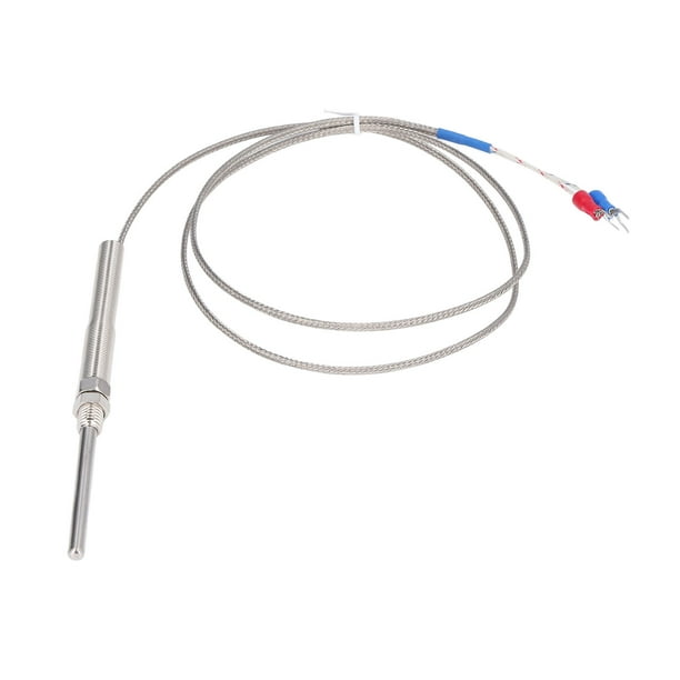 Termopar K sensor de controlador de temperatura 0-400 grados Celsius Detección rápida Sonda de 197 pulgadas Conexión estable Cable de 1 metro resistente a altas temperaturas ANGGREK Otros