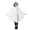 A165 White, variant on Yuncity Kids Halloween Cape Ghost Print Hooded Sleeveless Cloak Cozy Lightweight Fall Winter Poncho Holiday Party Stage Performance Black