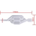 thumbnail image 3 of 2 Piece S-Shape Air Lock Twin Bubble Plastic with #6 Rubber Stopper Grommet Homebrew Fermentation Wine Valve Wine Beer Making Twin Bubble Fermentation, 3 of 3