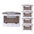 thumbnail image 1 of Bacs de Rangement avec Couvercles, Conteneurs de Rangement Pliables avec Roues Boîtes de Rangement Empilables pour Chambre Salon Cuisine Bureau, 1 of 7