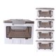 thumbnail image 5 of Caja de almacenamiento plegable apilable con ruedas inferiores, contenedor organizador de almacenamiento plegable de 1 capa, 5 of 14