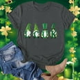 thumbnail image 2 of Womens Plus Size St Patricks Day Tops,Womens St Patricks Day Shirt Short Sleeve Round Neck Tshirt,Women's St Patrick's Day T-Shirt Lucky Irish Shamrock Cute Gnomes Graphic Tees Tops, 2 of 5