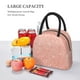 thumbnail image 5 of Fotbe Rose Gold Glitter Bolsa de Almuerzo con Estampado, Lonchera Aislada, Contenedor de Comida Reutilizable Tipo Cooler a Prueba de Fugas, 5 of 6