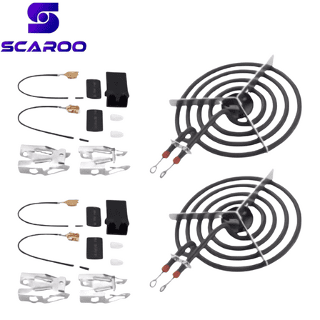 Scaroo MP21YA 8" & MP15YA 6" & (330031 2-PACK) Electric Range Stove Burner Element Kit