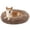Khaki, variant on Katieovy Dog Bed for Large Dogs,Fluffy Calming Donut Dog Beds,35 inch Washable Plush Round Dog Mat with Non-Slip Bottom,Khaki
