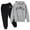 13Dark Gray12, variant on WERYOUNG Autumn Winter Children Outfits Long Sleeve Letter Print Hooded Sweatshirts Hoodie And Joggers Pants Two Piece Sets For Boys Girls Soft Clothes Sets 3-4 Years