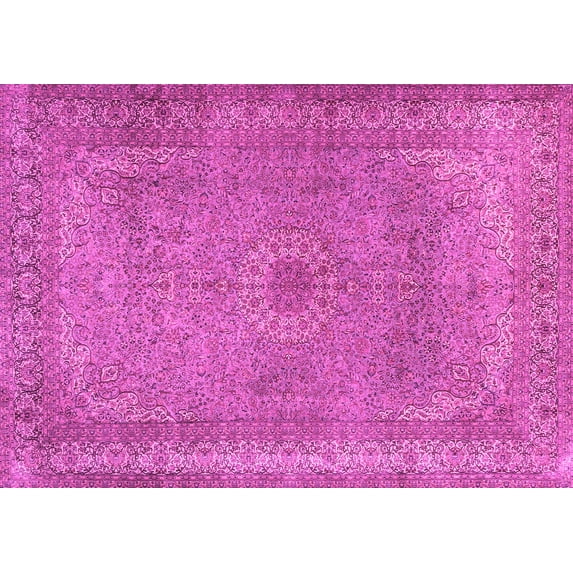 Ahgly Company Indoor Rectangle Persian Pink Traditional Area Rugs, 2' x 5'