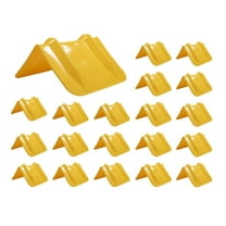 20 Pack 8"x8"x12" Yellow Flatbed Corner Protector - V Shaped Edge Guard for Tie-Down Winch & Ratchet Straps - Fit 1 Straps Up To 4"- Plastic Corner Protector for Trailer Cargo Load