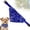 Blue, variant on CHENjy Dog Bandana Collar with Classic Paisley Pattern, No-Tie Adjustable Snap Pet Kerchief, Soft Polyester Drool Bib for Large Dogs, L,Black