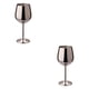 thumbnail image 3 of Naiovety Copa de vino de acero inoxidable, copa de cóctel de champán irrompible de una sola capa, copas para Bar para Bar de boda Type2 NO2, 3 of 6