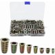 thumbnail image 1 of 230 Pieces Zinc Alloy Hex Threaded Insert Nuts Threaded Inserts Insert Nuts External Thread M4 M5 M6 M8 for Wood Furniture Nut Tool Kit, 1 of 4