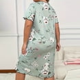 thumbnail image 2 of Robe Grande Taille pour Femmes, T-Shirt à Manches Longues, Robe de Nuit, 1 Pce, 2 of 6