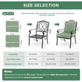 thumbnail image 4 of Ottowood Outdoor Deep Seat Cushions Set of 4, 24x24x4 Inch Water-Repellent Patio Cushions, Sage Green, 4 of 7
