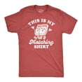 thumbnail image 1 of Mens This is My Matching Shirt Funny Couples Shirt Matchbox Tee for Guys (Heather Red - Matching) - S, 1 of 3