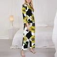 thumbnail image 4 of Bingfone Womens Pajama Sets Sunflowers Country Print,Long Sleeve Loungewear Pajamas Set-Xx-Large, 4 of 9