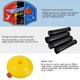 thumbnail image 4 of Aro de baloncesto para niños, altura ajustable de 1,7 a 3,7 pies, portería de baloncesto para interiores con bomba de balón, red de baloncesto, base, tubo inflable, para niños, niñas de 2, 3, 4 y 5, 4 of 7