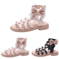 thumbnail image 2 of Aayomet Children Shoes High Top Flat Sandals Roman Sandals Big Children Summer Sandals Jelly Sandals for Baby Girls,White 1, 2 of 4