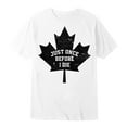 thumbnail image 1 of Ediodpoh Canadian Maple Leaf Vintage T Shirt Tops for Men Trendy White L, 1 of 4