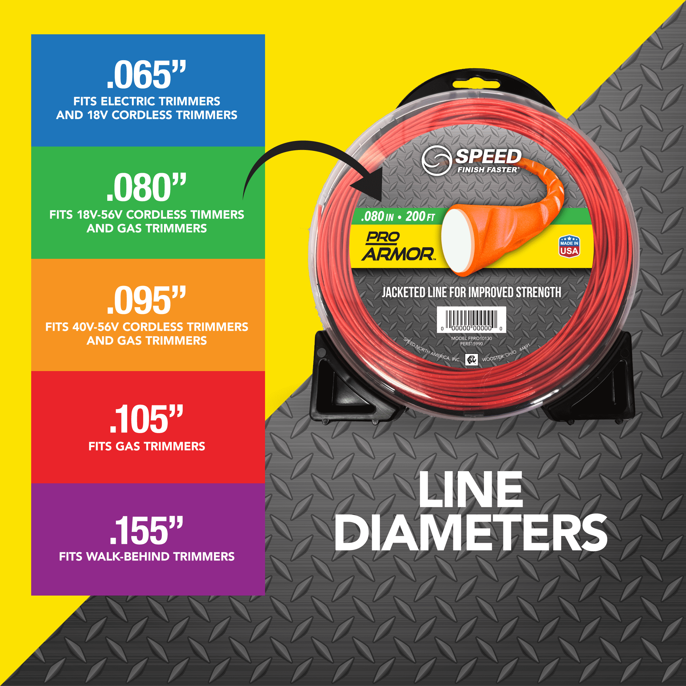 Speed Pro Armor Trimmer Line .080" X 200'