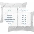 thumbnail image 2 of Kotton Culture Set of 2 Pillow Shams Pinch 100% Egyptian Cotton 600 TC (Queen/Full (20X30 Inches), Ivory), 2 of 6