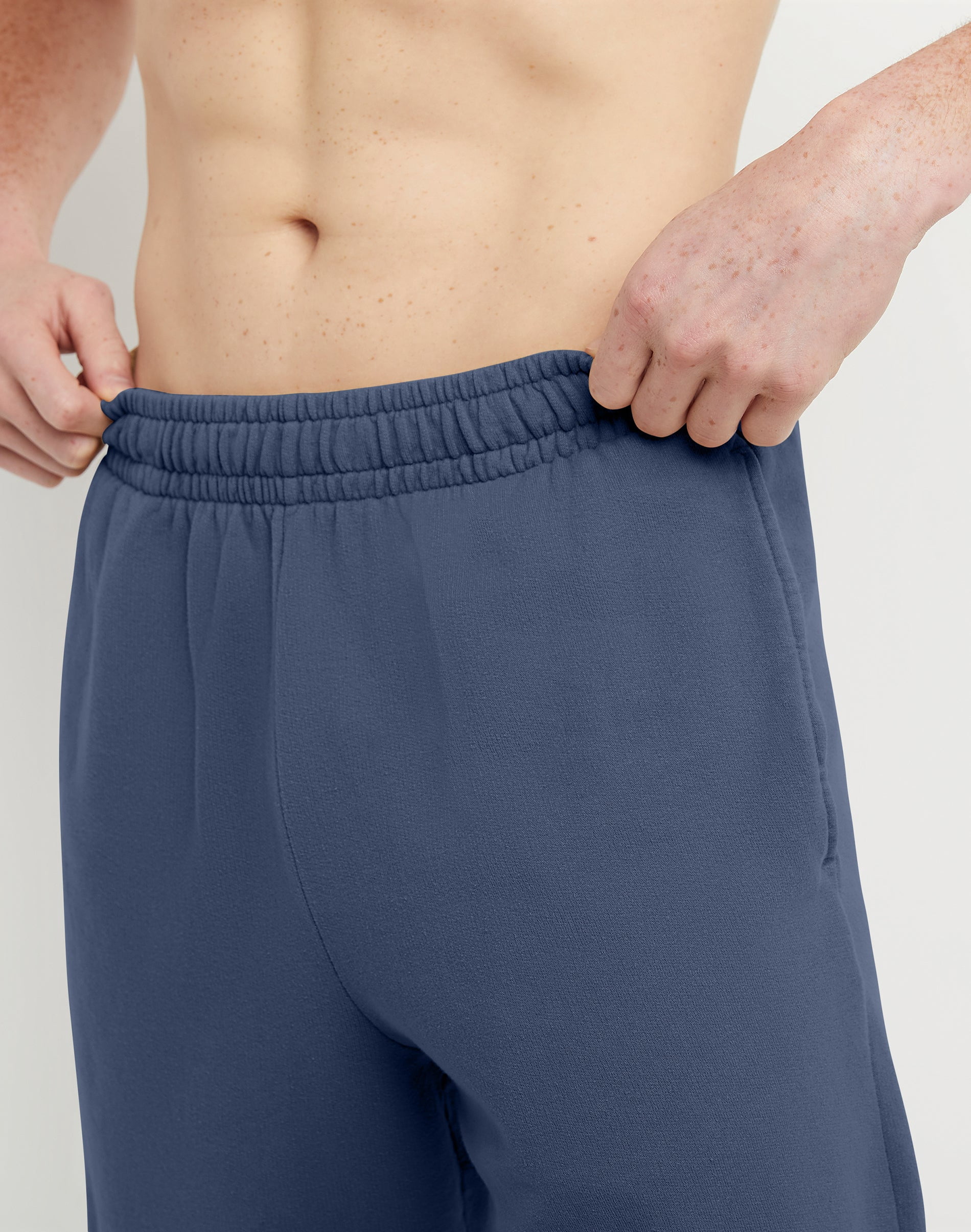 Hanes Sweat Shorts Men's Garment Dyed Midweight Elastic Waist Drawcord 8 inseam